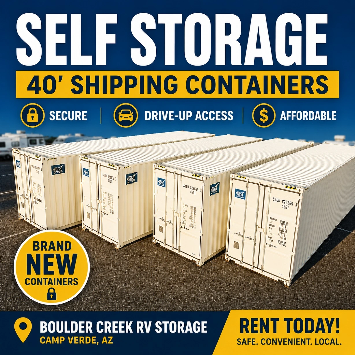 Self Storage in Camp Verde at Boulder Creek RV Storage